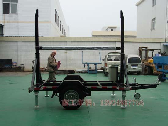 簡易移動(dòng)廣告牌交通警示牌工具拖車 流動(dòng)廣告宣拖車